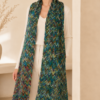 NAYLA handgestrickter Schurwollschal mit buntem Zickzackmuster